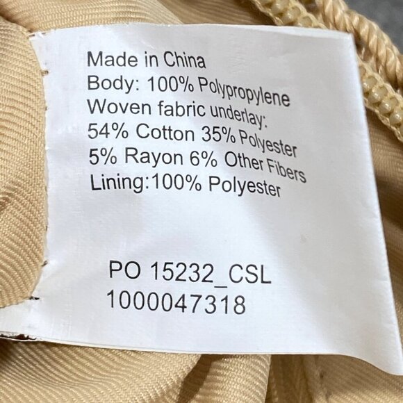 The Sak Womens Crocheted gold metallic underlay Crossbody Bag Beige beach boho - Picture 9 of 14